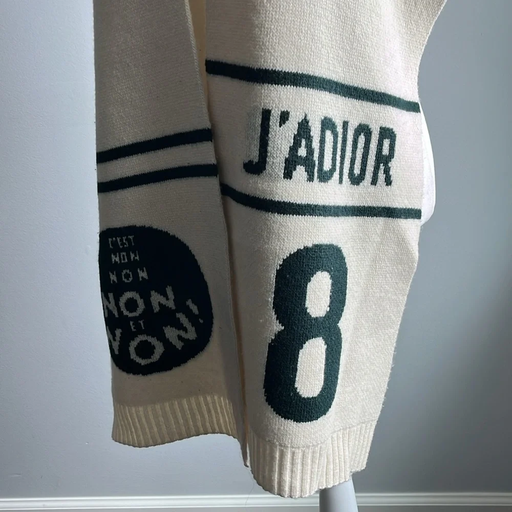 Dior non non non wool cashmere scarf